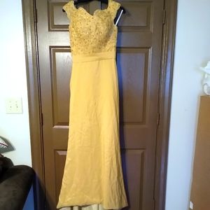Soft Yellow-Gold Color Gown w